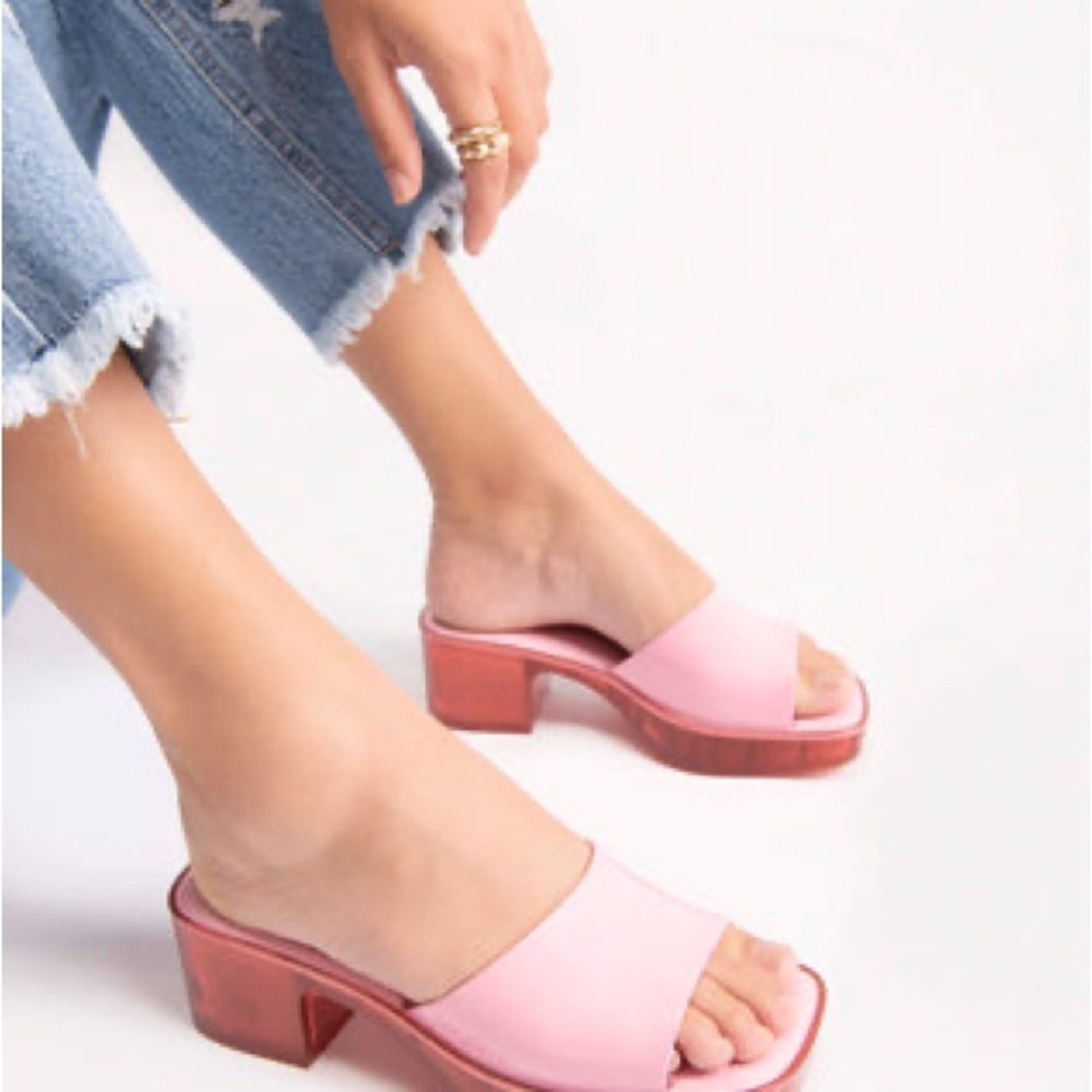 MELISSA
Shape Pink Block Heel Mules size 5 - Picture 2 of 12
